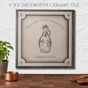 Welcome to the Farmhouse Decorative Kitchen Tile