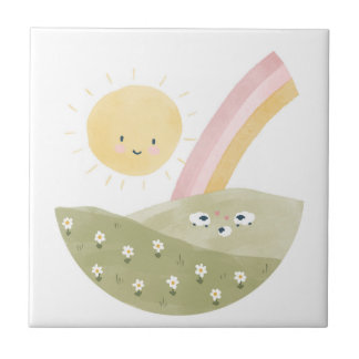 Welcome to the Flock Baby Shower Tile