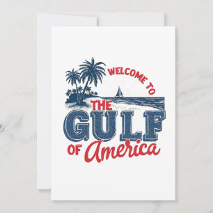 Welcome to the Gulf of America Immigrant Mexican  Thank You Card