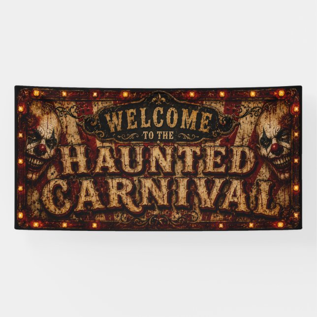 Welcome to the Haunted Carnival Banner (Horizontal)