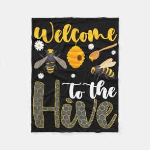 Welcome To The Hive Bee Teacher Back To School Fleece Blanket