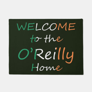 Welcome to the Home Irish Flag Custom Name dmcn Doormat