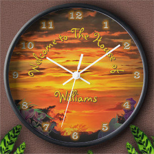 Welcome to the House of Sunset 2584 Clock