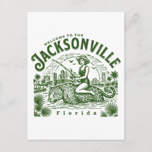 Welcome to the Jacksonville Jaguars City Florida Postcard