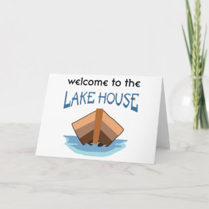Welcome to the Lake House Card