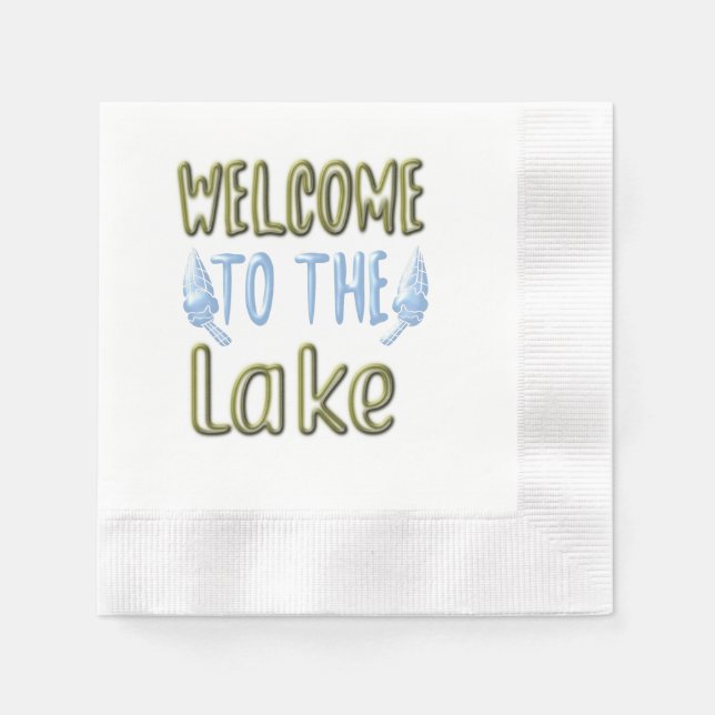 Welcome to the Lake Napkin (Front)