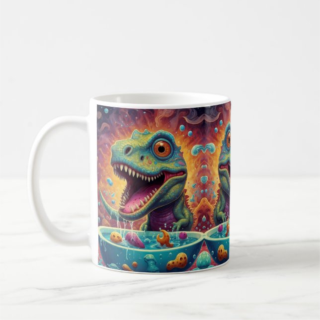 Welcome to the Magical World of Dino Delights Coffee Mug (Left)
