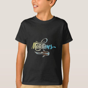 Welcome To The Maldives Whale Shark Vacation Souve T-Shirt