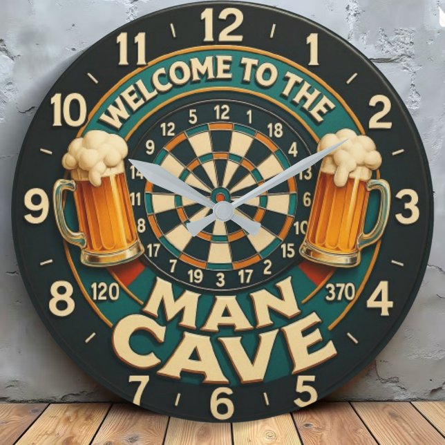Welcome to the Man Cave  Large Clock (Creator Uploaded)