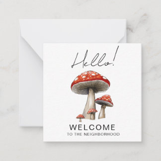 Welcome to the Neighbourhood Card – Cute toadstool