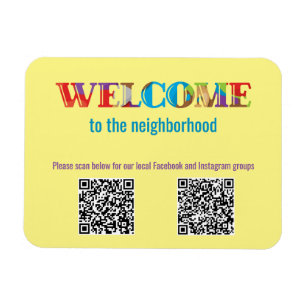 WELCOME to the Neighbourhood  Magnet
