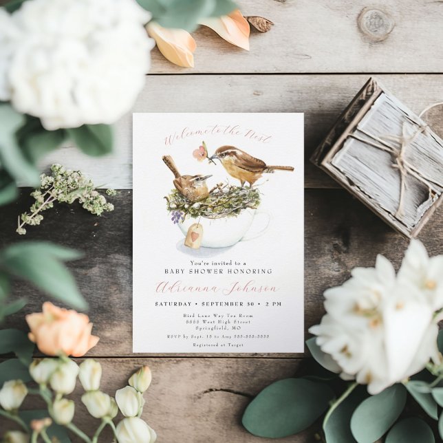 Welcome To The Nest Baby Shower Invitation (Welcome to the Nest Baby Shower Invitation)