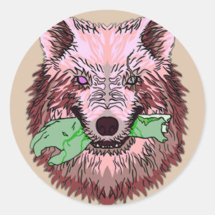 welcome to the nightmare classic round sticker