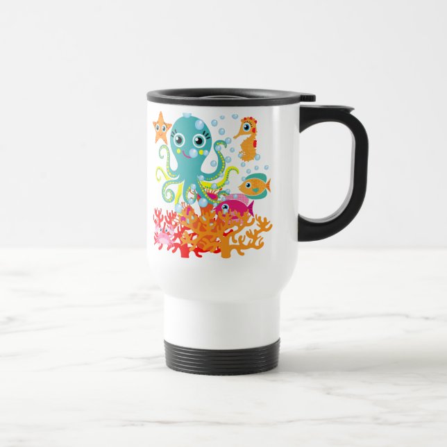 Welcome to the Ocean Travel Mug (Right)