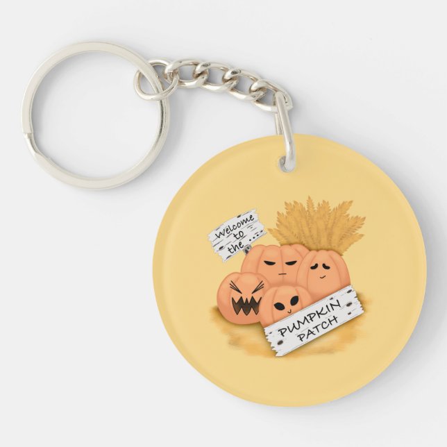 Welcome to the Pumpkin Patch Keychain  (Front)