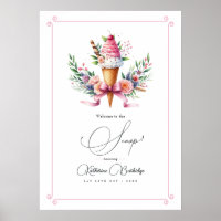 Welcome to the Scoop Ice Cream Bridal Shower