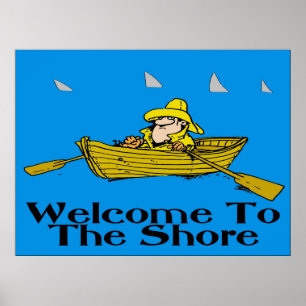 Welcome to the Shore, Rowboat Poster