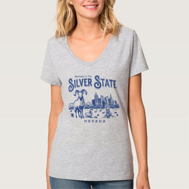 Welcome to The Silver State Nevada T-Shirt (Front)