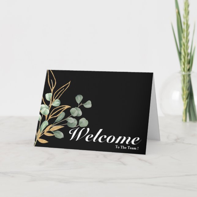 Welcome To The Team Card (Front)