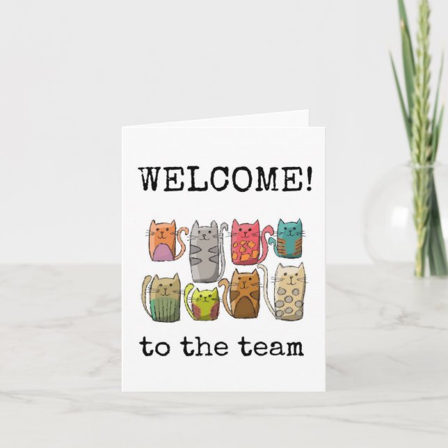 Welcome to the Team, Funny Card (Front)