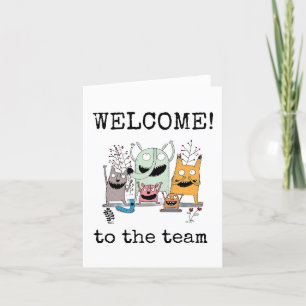 Welcome to the Team, Funny, New Employee Thank You Card