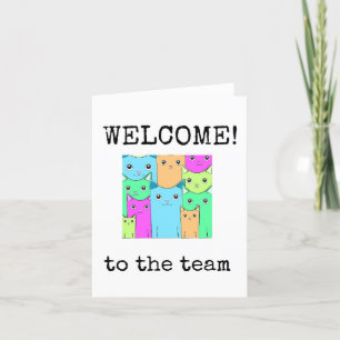 Welcome to the Team, New Employee Card