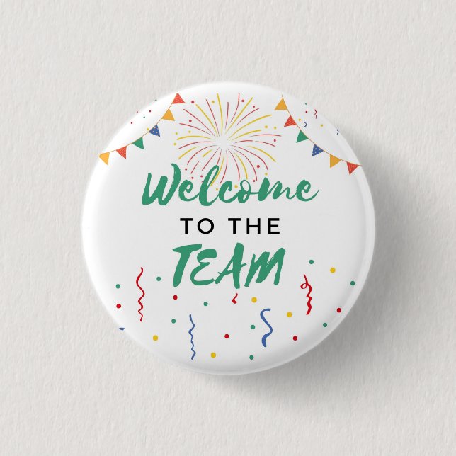 Welcome to the Team New Employee Job Welcoming Cho 3 Cm Round Badge (Front)