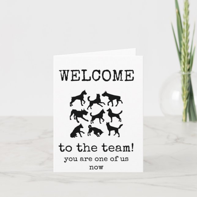 Welcome to the Team, One of Us Now, Card (Front)