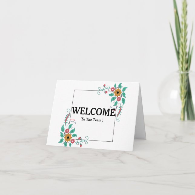 Welcome To The Team Postcard (Front)