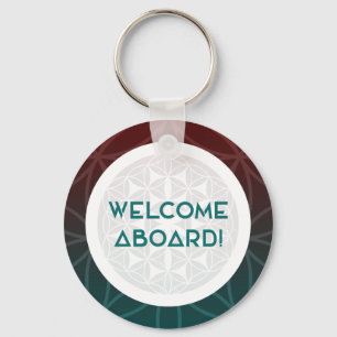 welcome to the team sacred geometry key ring
