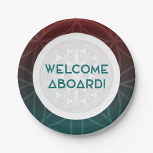 welcome to the team sacred geometry paper plate