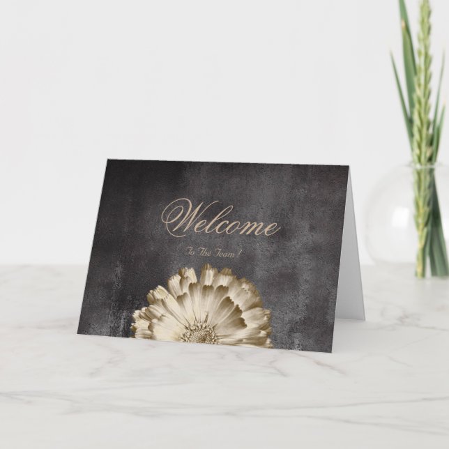 Welcome To The Team Wishing Daisy Card (Front)