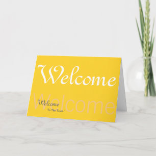 Welcome To The Team Yellow Card