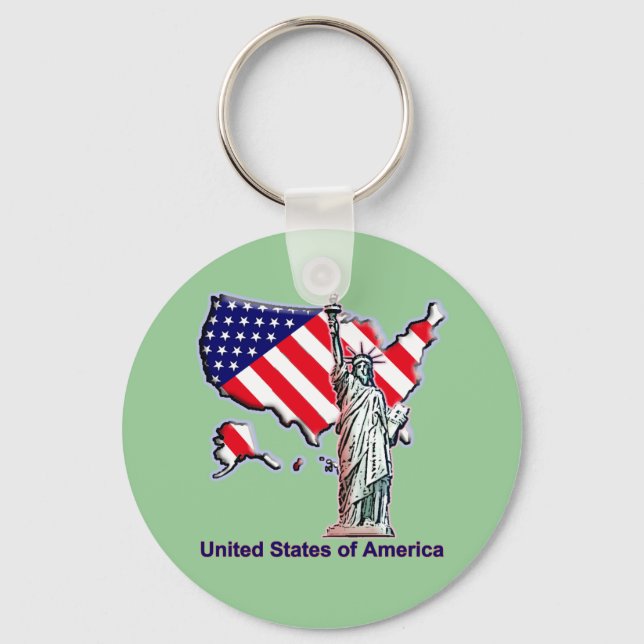 Welcome to the USA Key Ring (Front)