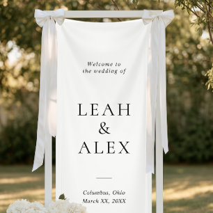 Welcome to the Wedding Decor Signage Banner