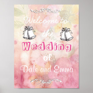 Welcome to the Wedding of (Add Names) Poster