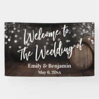 Welcome to The Wedding of Wood Barrel & Lights