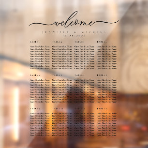 Welcome to the wedding seating chart table numbers