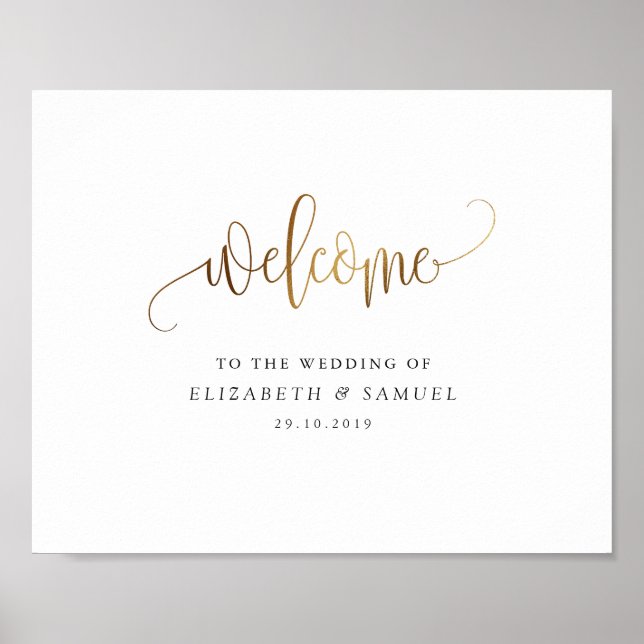 Welcome to the wedding sign (Front)