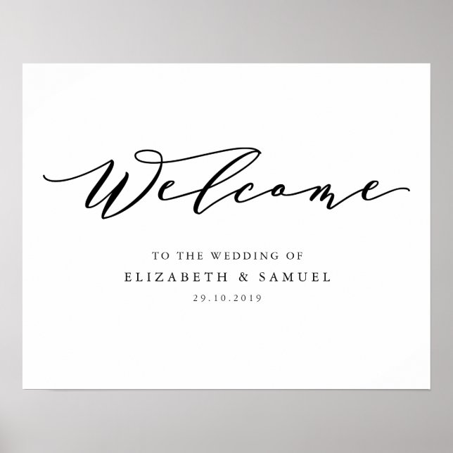 Welcome to the wedding sign (Front)