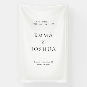 Welcome to the Wedding Vinyl Signage Banner