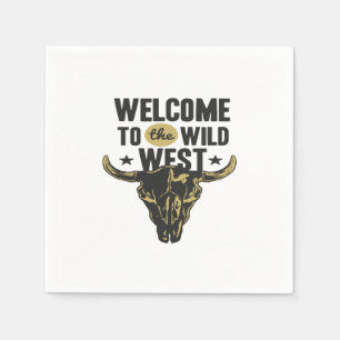 welcome to the wild west napkin