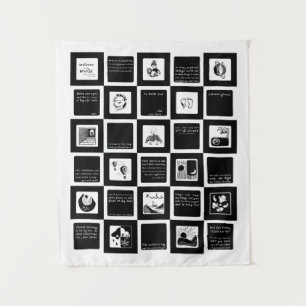 "Welcome to the World" by Beck Haga High-Contrast Tapestry