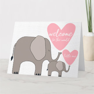 Welcome to the World - Elephants Card