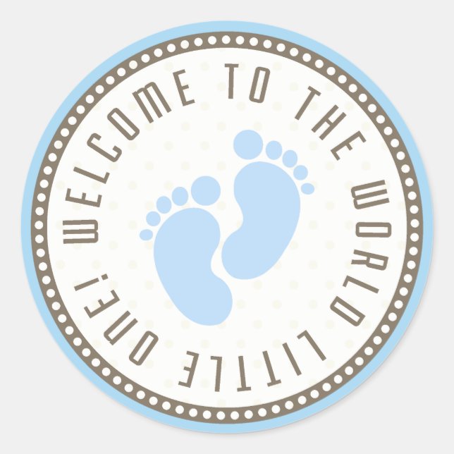 Welcome To The World Little One Classic Round Sticker (Front)
