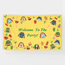 Welcome To The Yellow Ugly Sweater Party