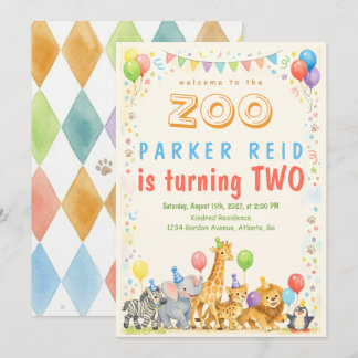 Welcome to the Zoo Invitation
