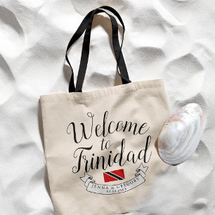 Welcome to Trinidad Destination Wedding Favour Tote Bag