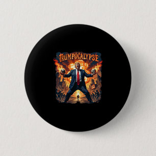 Welcome To Trump-ocalypse Funny Donald Trump Hallo 6 Cm Round Badge