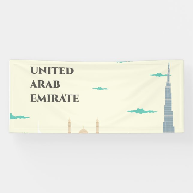 Welcome to United Emirate Arab Banner (Horizontal)